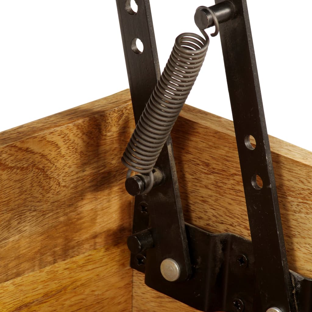 Mesa de centro madeira de mangueira maciça 110x55x35 cm