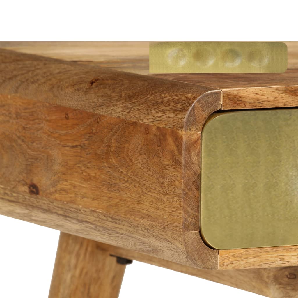 Mesa de centro madeira de mangueira maciça 90x50x40 cm