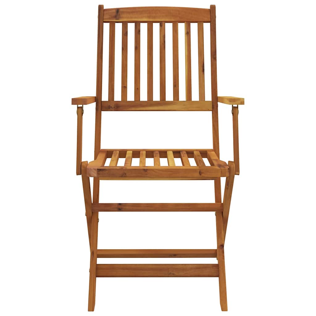 5 pcs conjunto dobrável de jantar p/ jardim acácia maciça