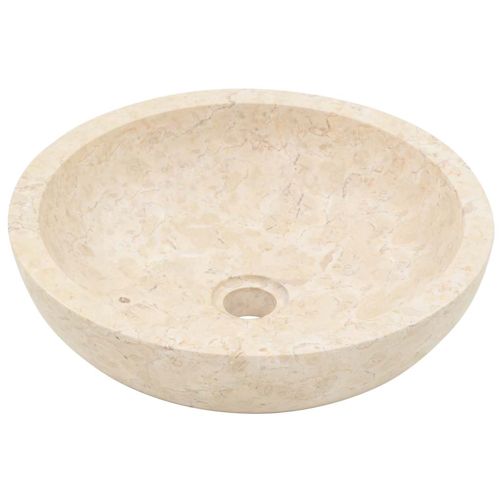 Lavatório 40x12 cm mármore creme