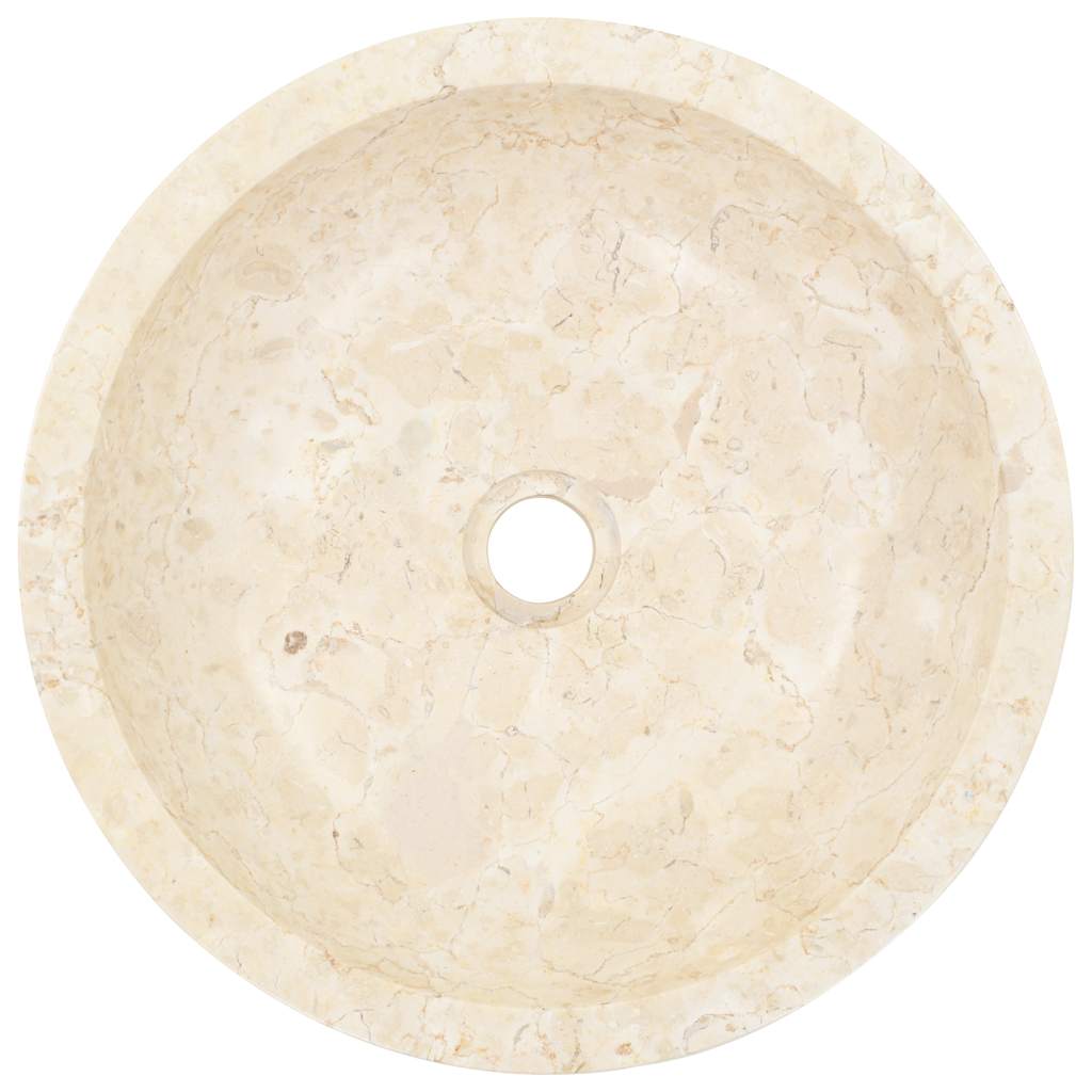 Lavatório 40x12 cm mármore creme