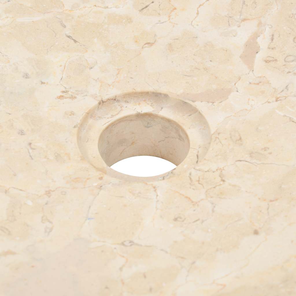 Lavatório 40x12 cm mármore creme