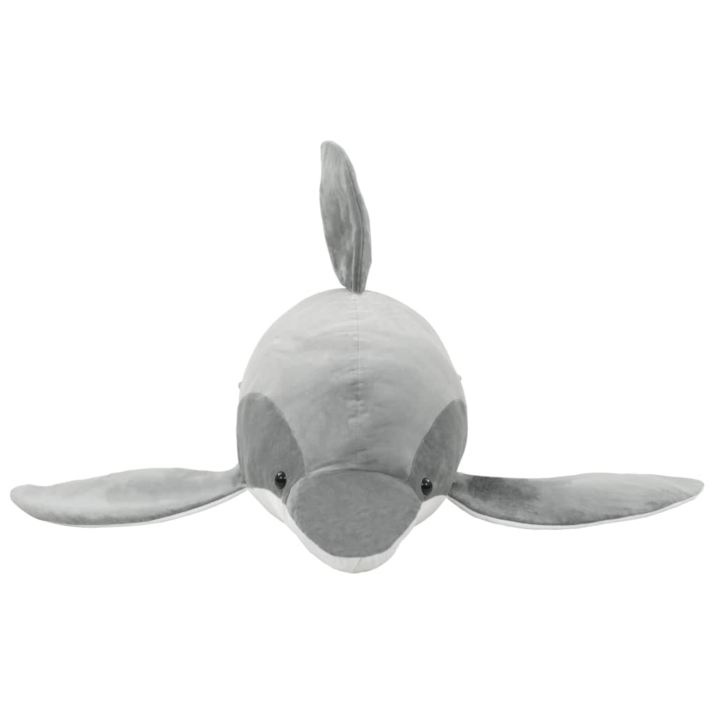 Golfinho de peluche cinzento