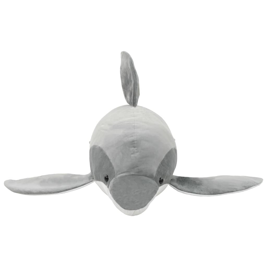 Golfinho de peluche cinzento