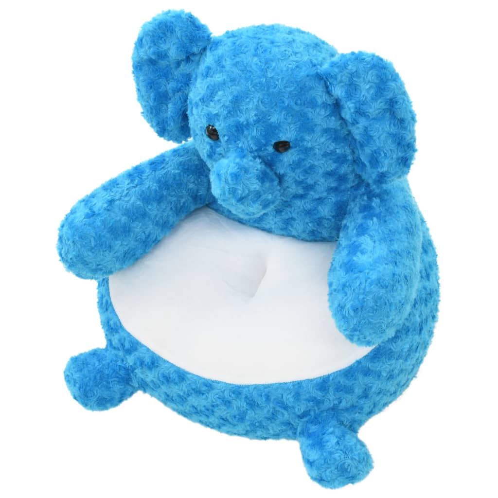 Elefante de peluche azul