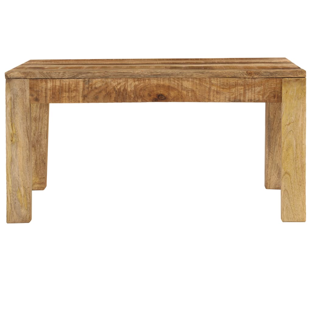 Mesa de centro em madeira de mangueira maciça 80x80x40cm