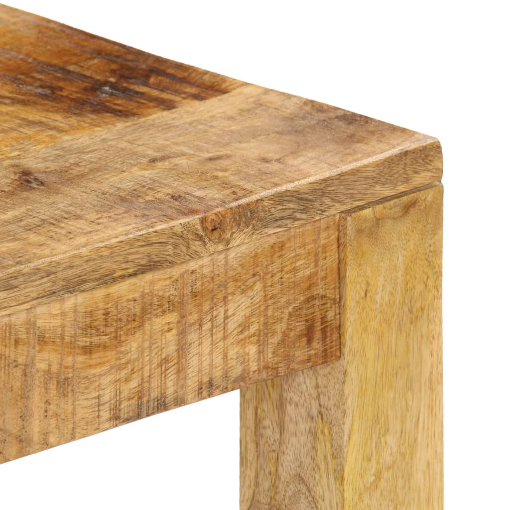 Mesa de centro em madeira de mangueira maciça 80x80x40cm