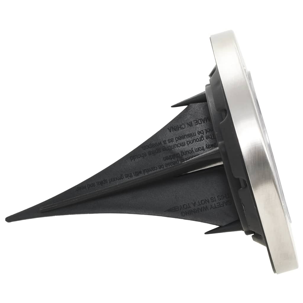 Iluminação LED solar de solo 8 pcs branco quente