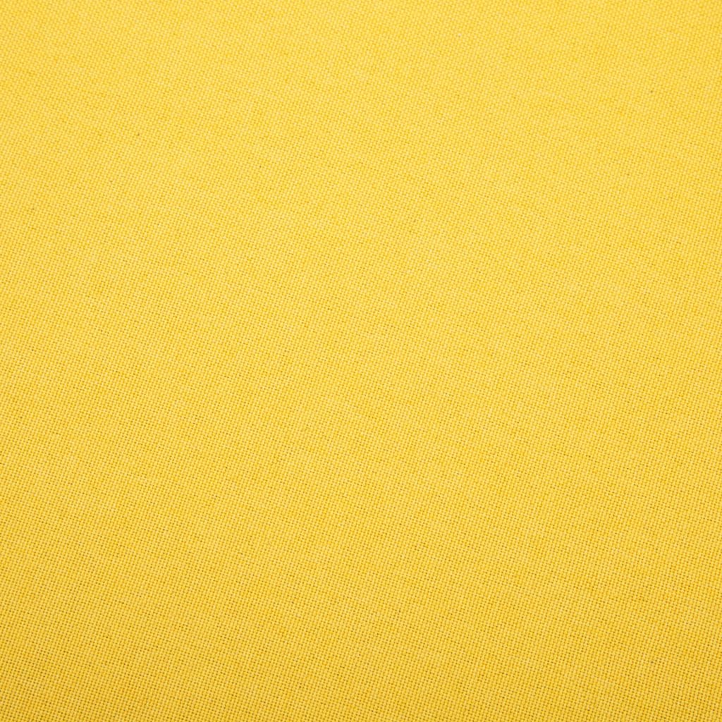 Poltrona em tecido amarelo