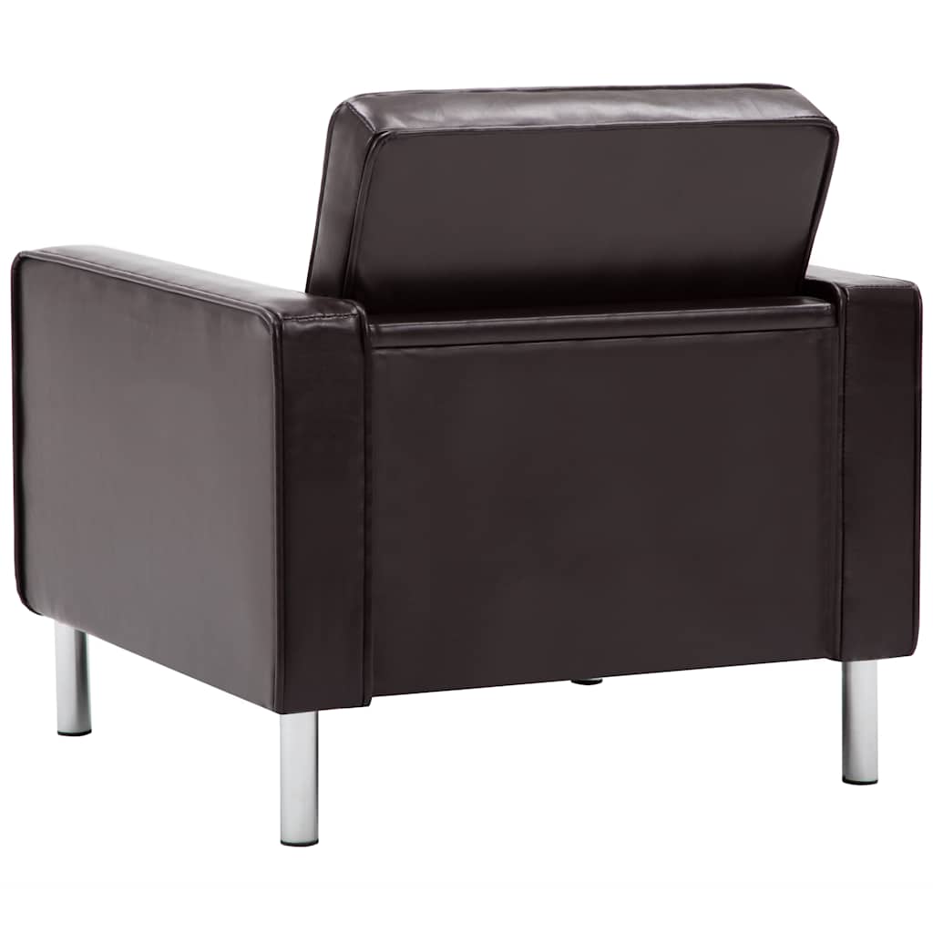 Poltrona branca 75x70x75 cm couro sintético
