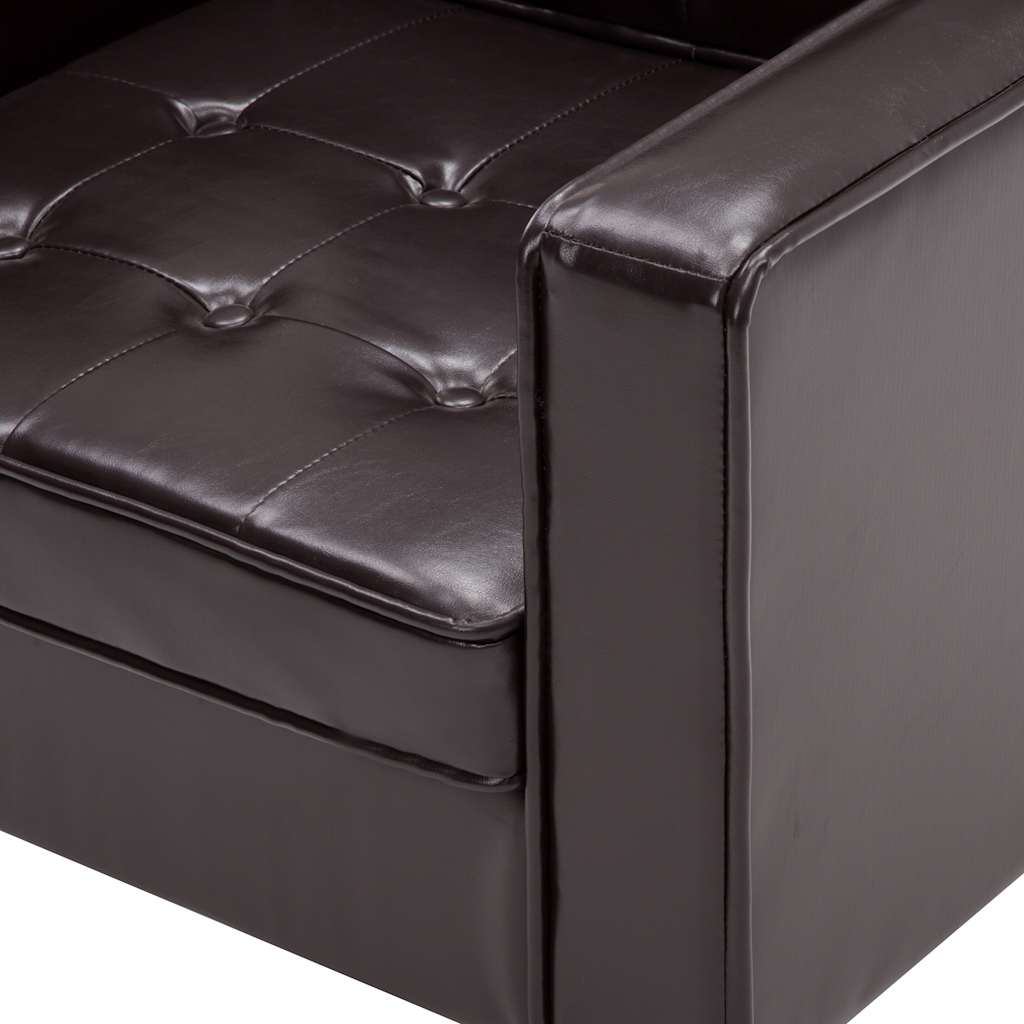 Poltrona branca 75x70x75 cm couro sintético