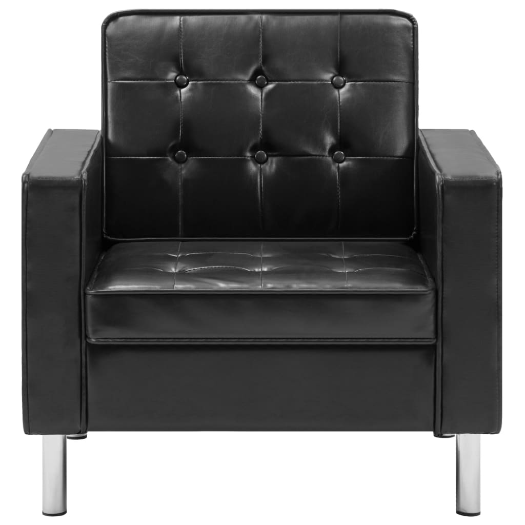 Poltrona branca 75x70x75 cm couro sintético
