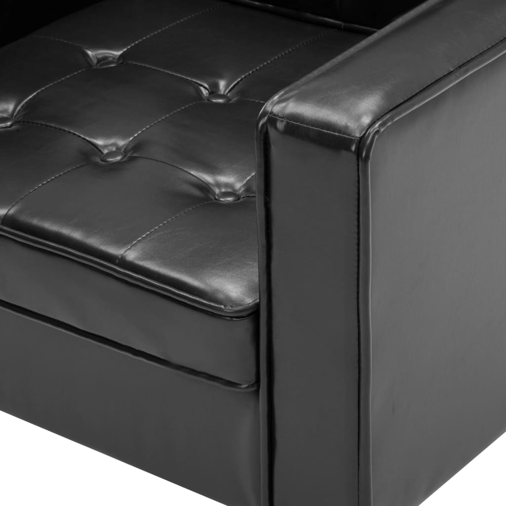 Poltrona branca 75x70x75 cm couro sintético