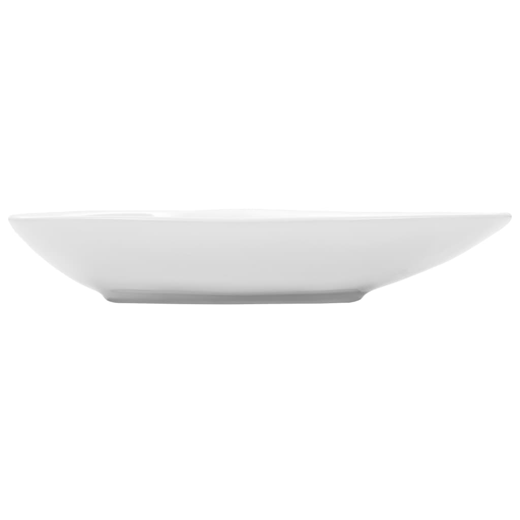 Lavatório em cerâmica 645x455x115 mm branco triangular