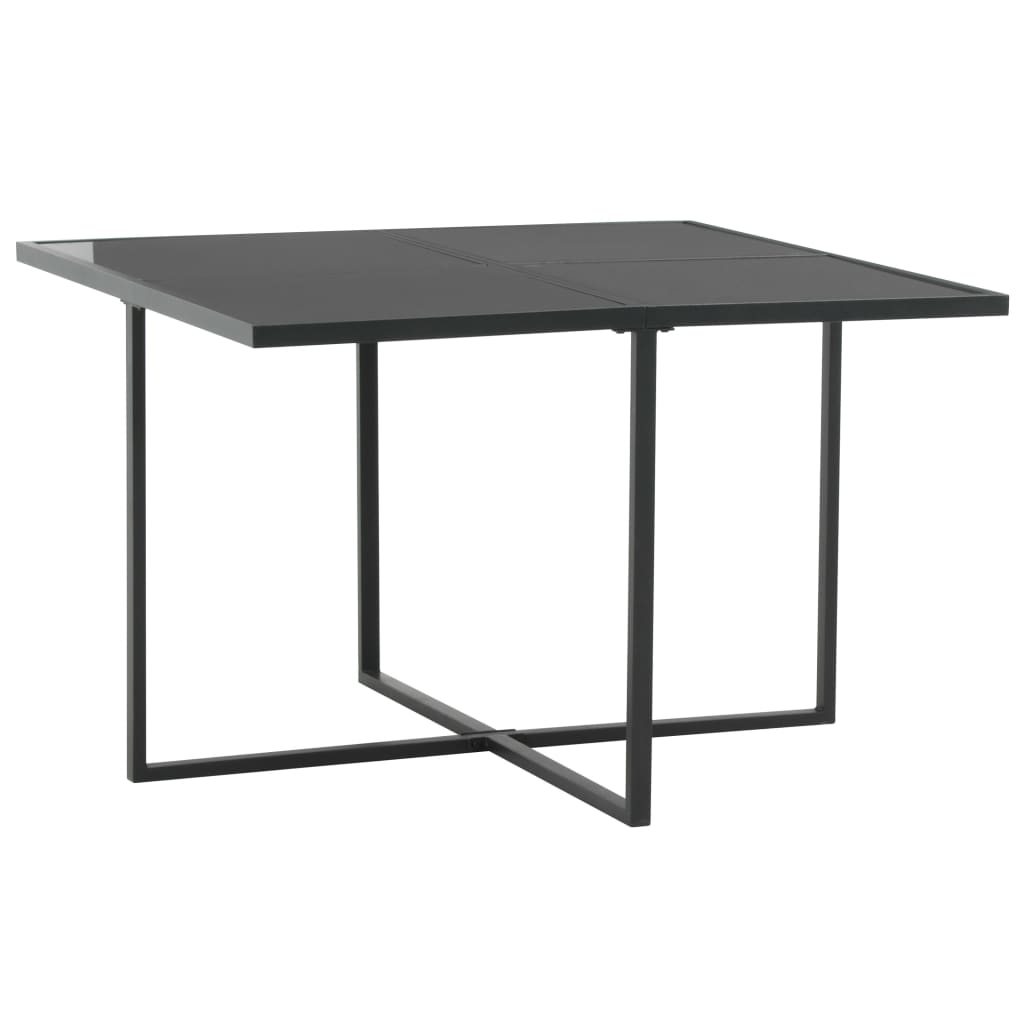 5 pcs conjunto jantar exterior com almofadões vime PE preto