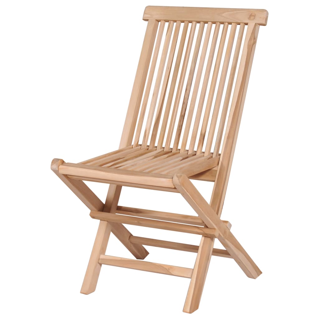 7 pcs conjunto jantar dobrável p/ exterior madeira teca maciça