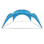Tenda para festas arqueada 450x450x265 cm azul claro