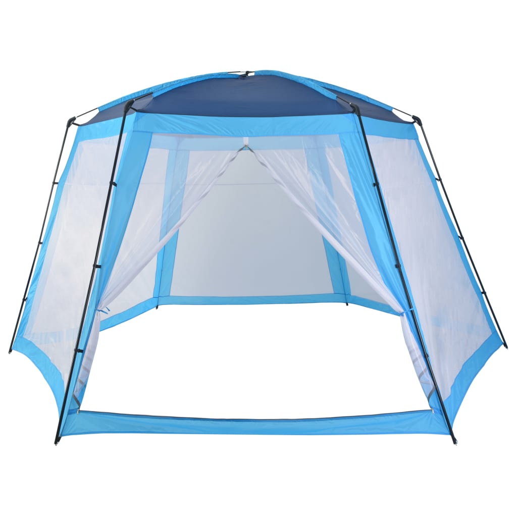 Tenda para piscina 500x433x250 cm tecido azul