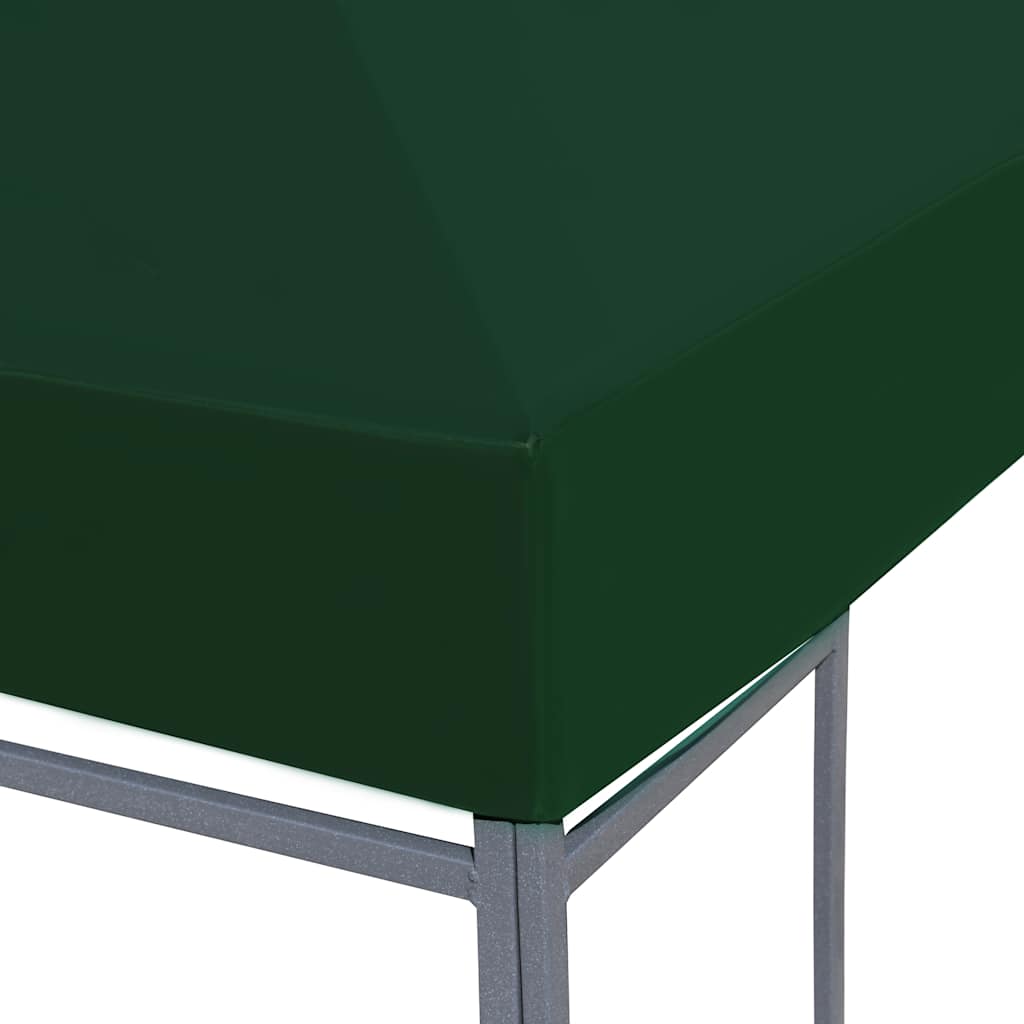 Cobertura de gazebo 310 g/m² 3x3 m verde