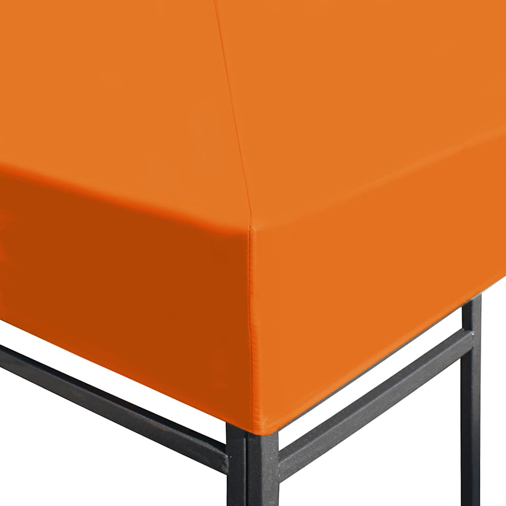 Cobertura de gazebo 310 g/m² 4x3 m laranja