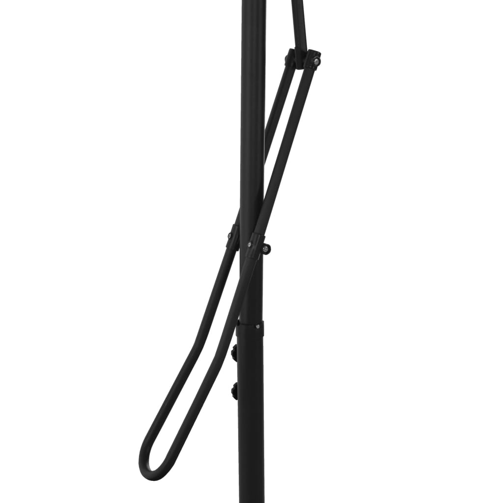 Guarda-sol de exterior com poste de aço 300 cm antracite