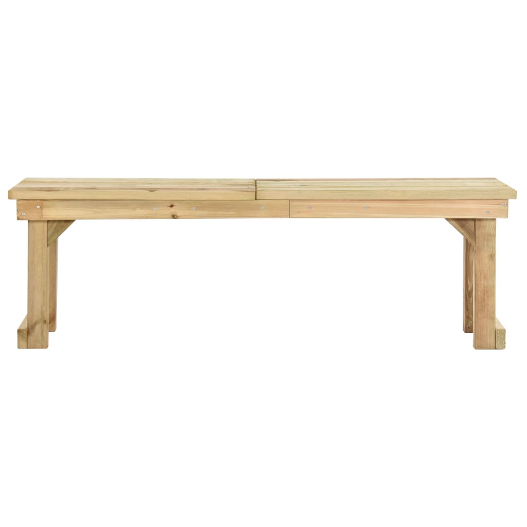 Banco de jardim 140 cm pinho impregnado