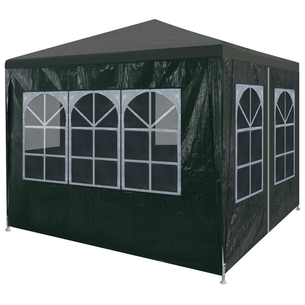 Paredes laterais com janela p/ tenda de festas 2 pcs verde