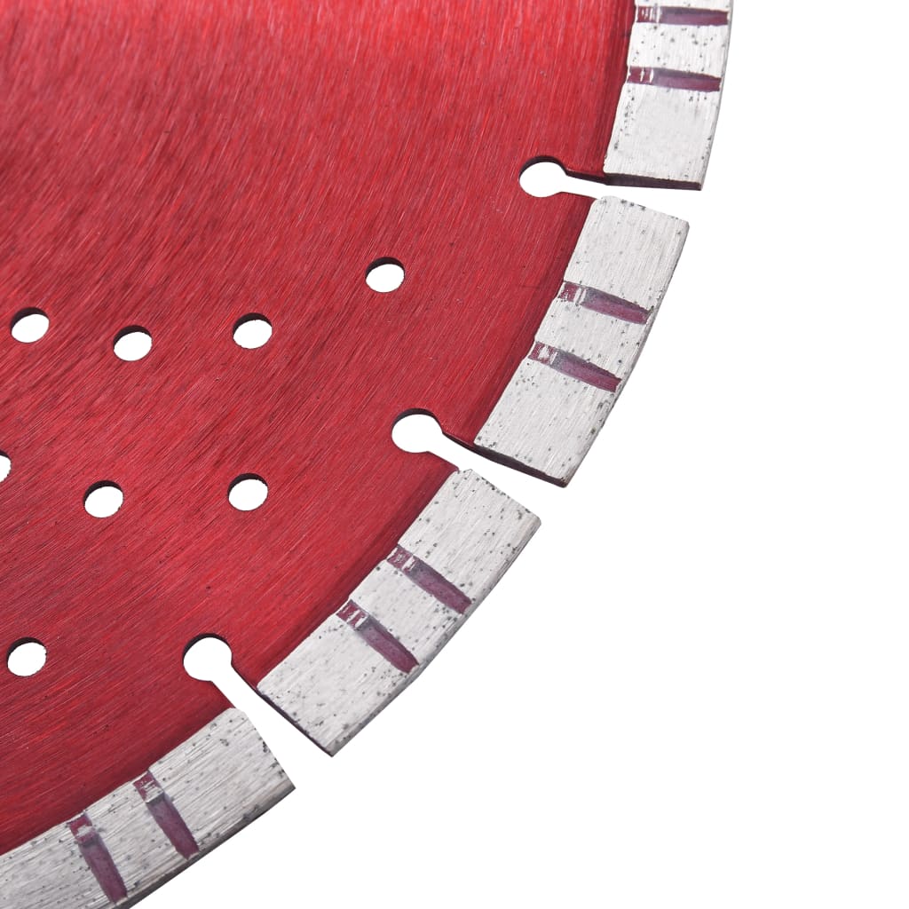 Disco de corte de diamante com turbo e orifícios aço 350 mm