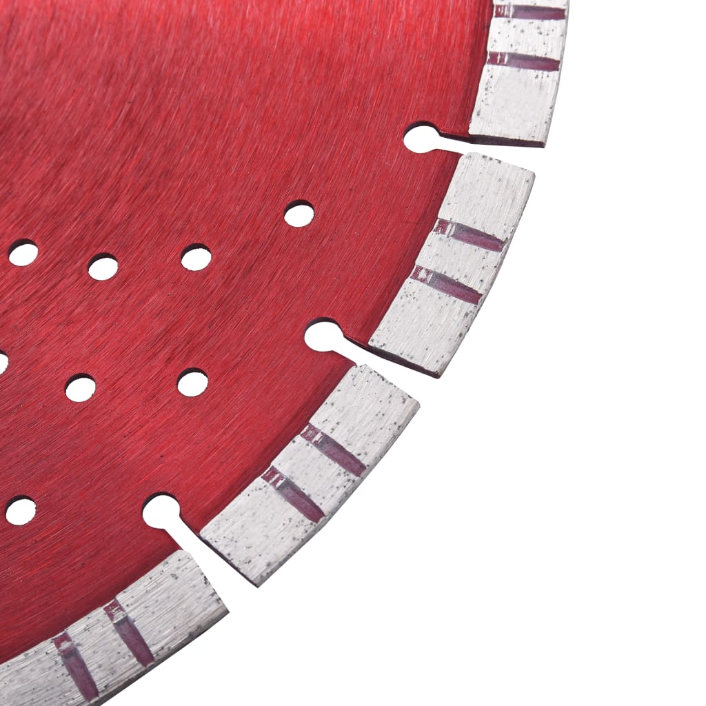 Disco de corte de diamante com turbo e orifícios aço 350 mm