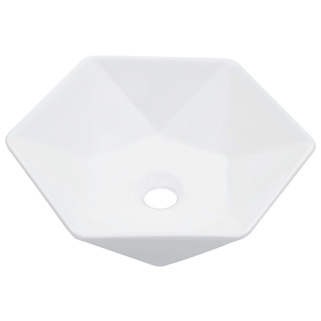 Lavatório 41x36,5x12 cm cerâmica branco