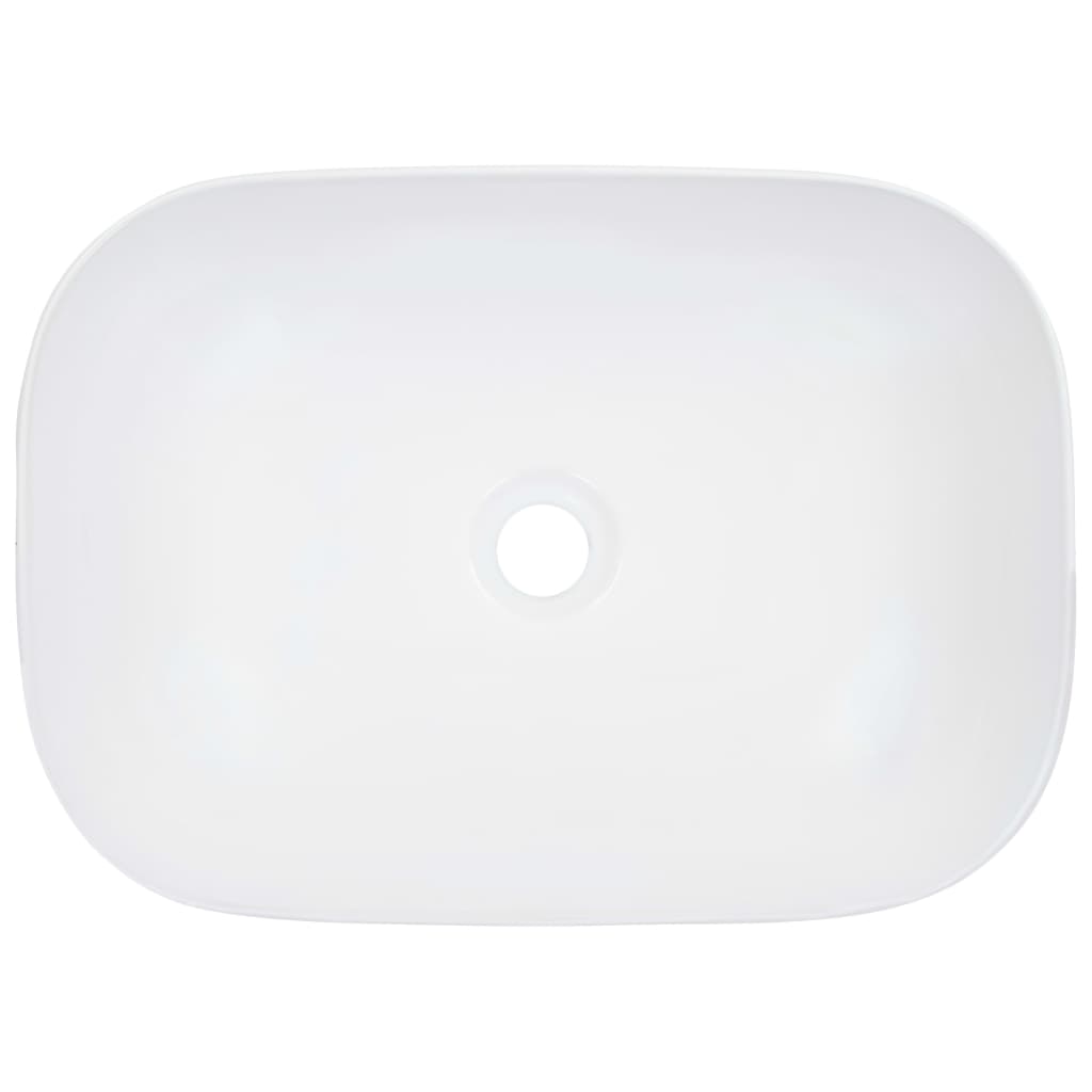 Lavatório 45,5x32x13 cm cerâmica branco