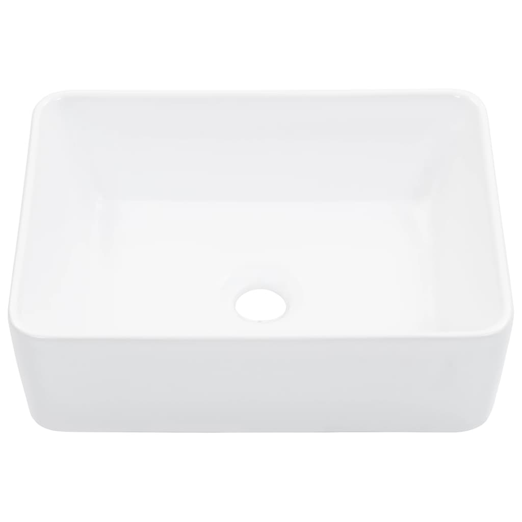 Lavatório 40x30x13 cm cerâmica branco