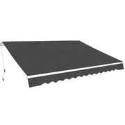 Toldo dobrável manual 350 cm antracite