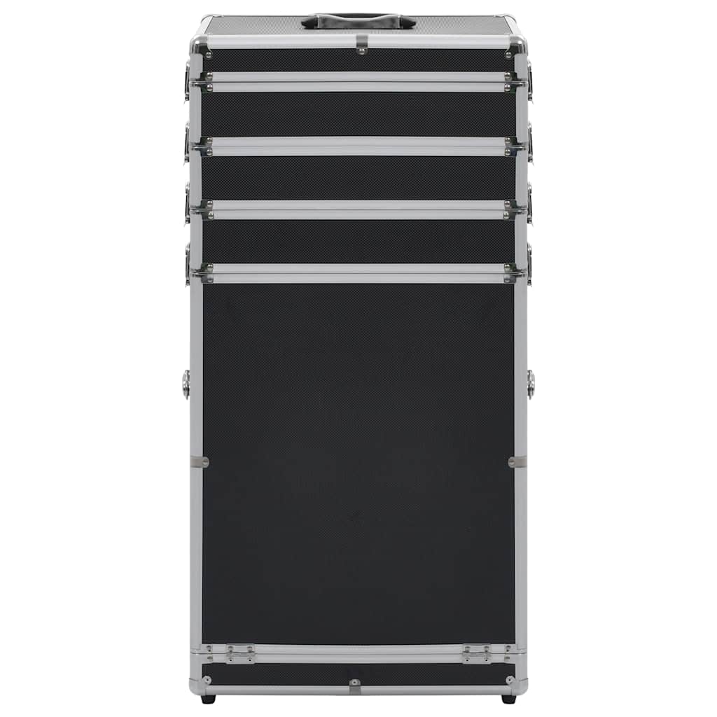 Trólei de maquilhagem alumínio preto