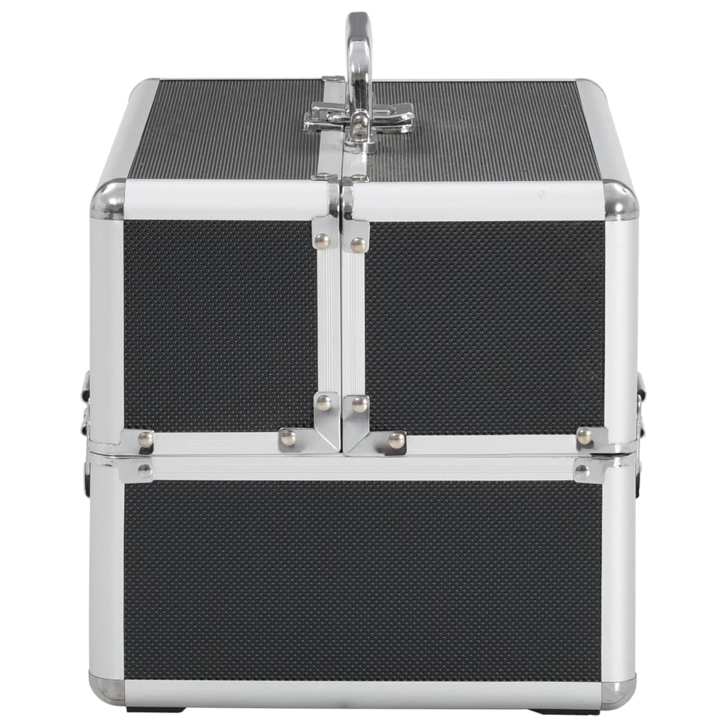 Caixa de maquilhagem 22x30x21 cm alumínio preto