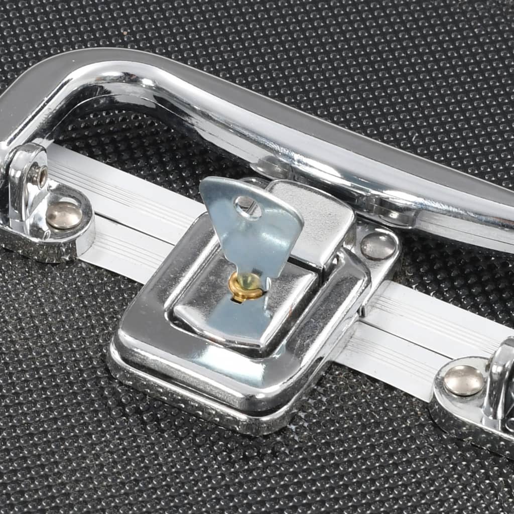 Caixa de maquilhagem 22x30x21 cm alumínio preto