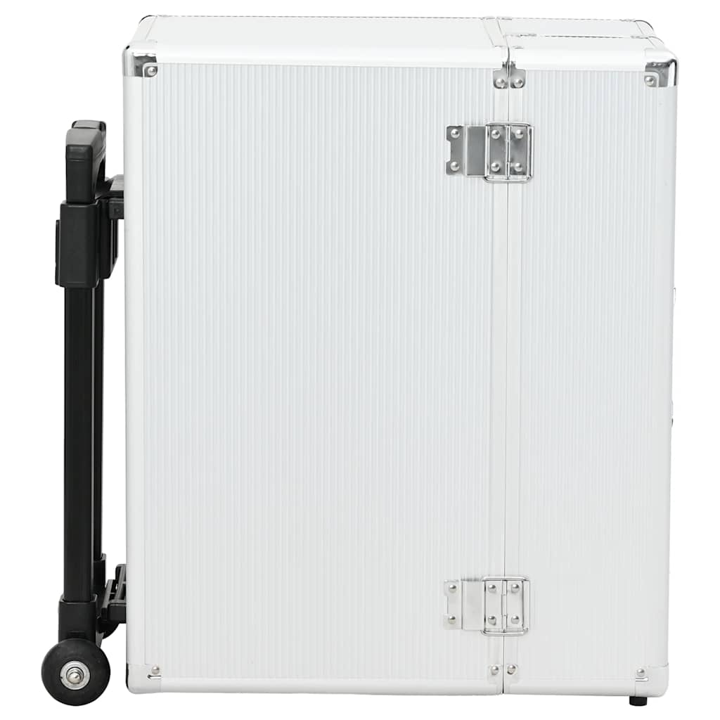 Trólei estilo piloto 47x39x27 cm alumínio prateado