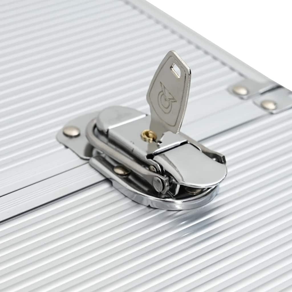 Trólei estilo piloto 47x39x27 cm alumínio prateado