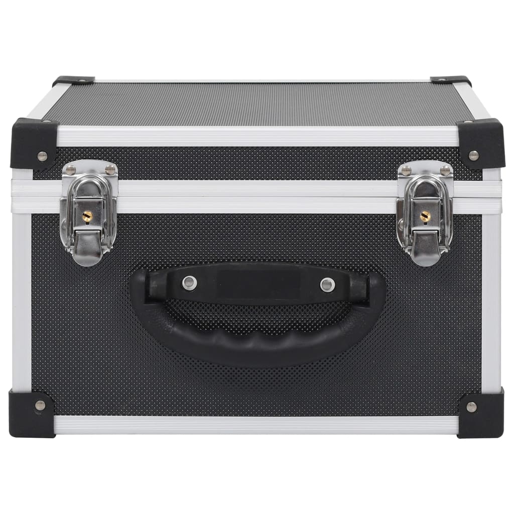 Estojo para 40 CDs alumínio ABS preto