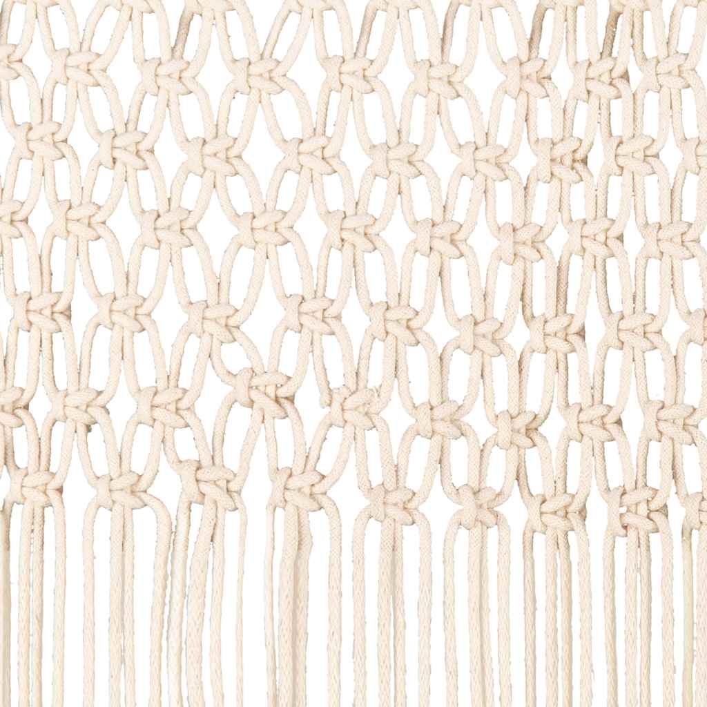 Cortina macramé 140x240 cm algodão