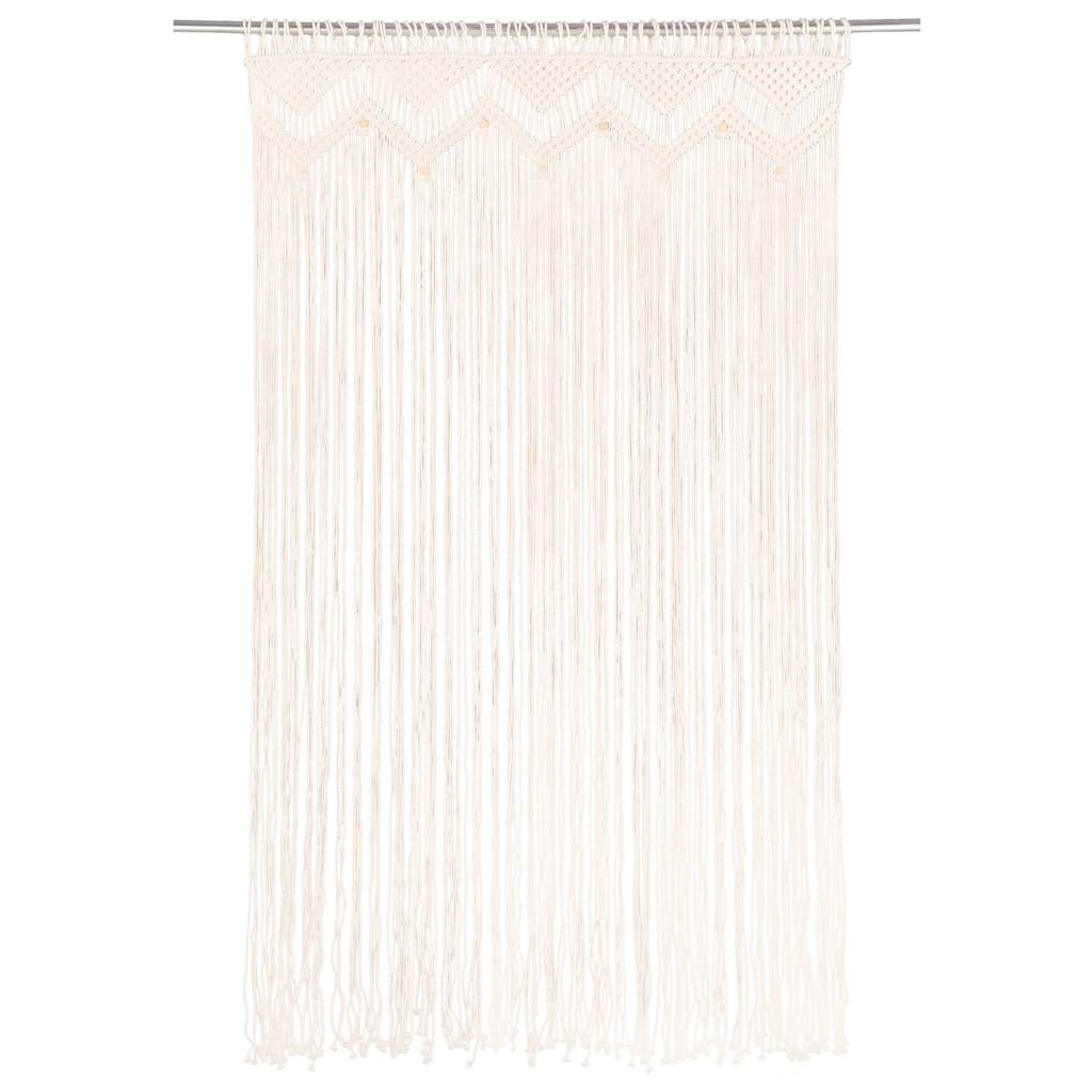 Cortina macramé 140x240 cm algodão