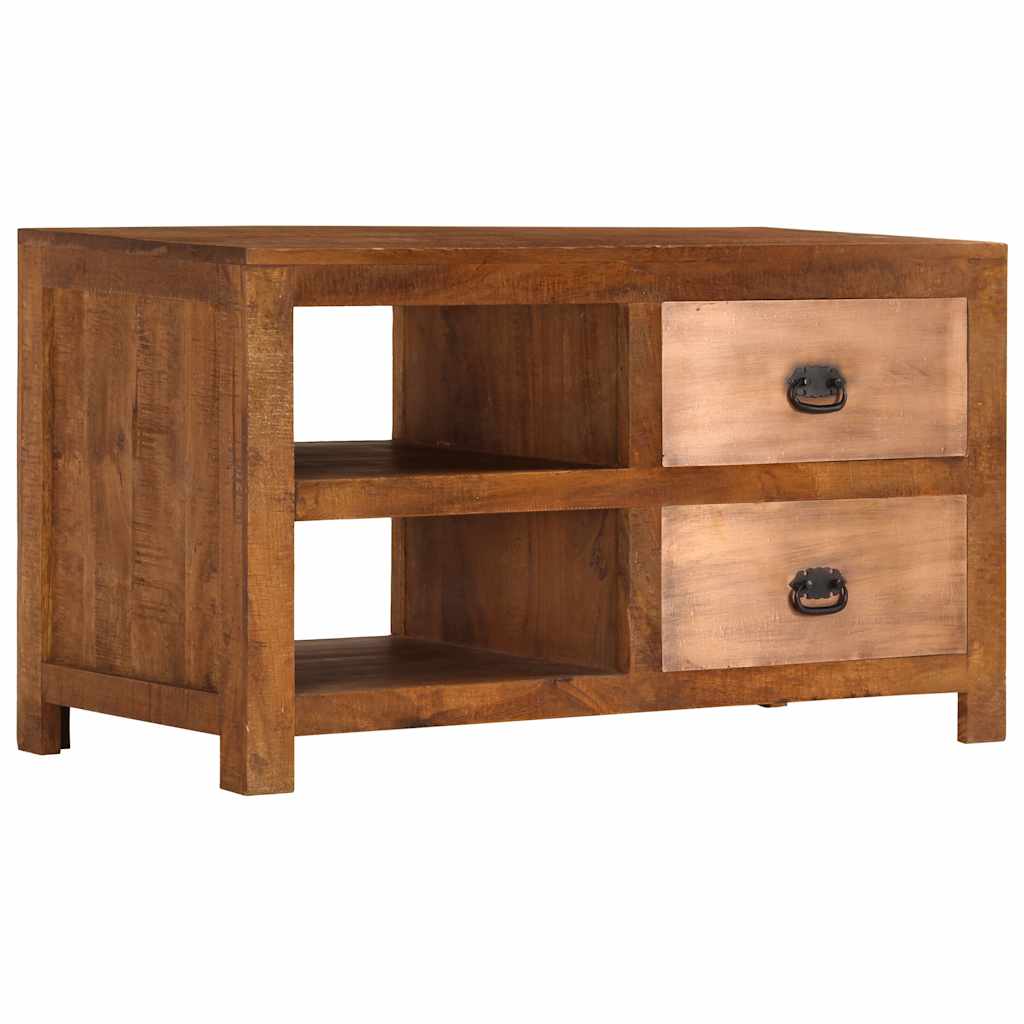Mesa de centro c/ 2 gavetas 90x40x50cm madeira mangueira maciça