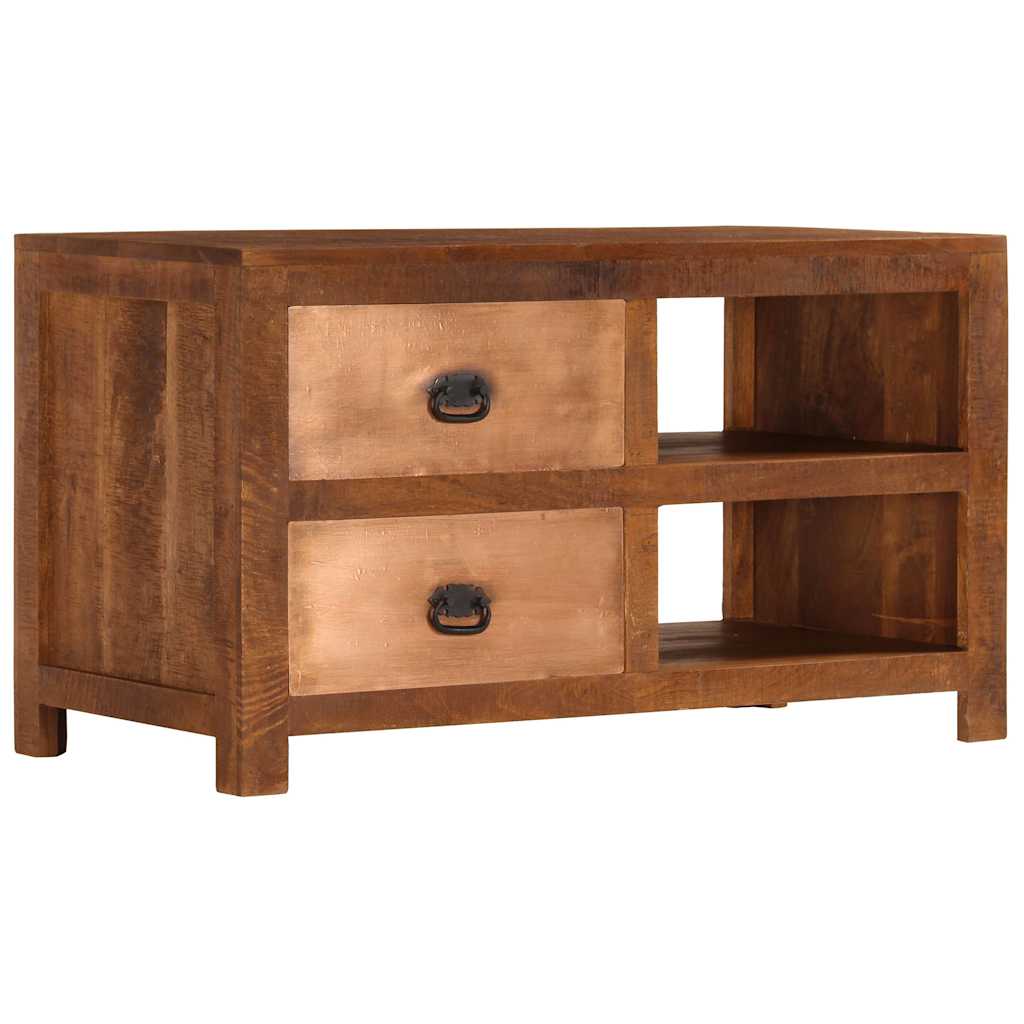 Mesa de centro c/ 2 gavetas 90x40x50cm madeira mangueira maciça