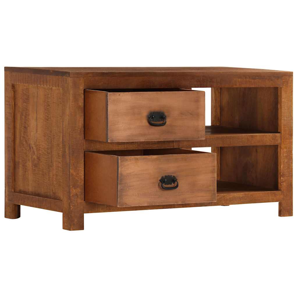 Mesa de centro c/ 2 gavetas 90x40x50cm madeira mangueira maciça