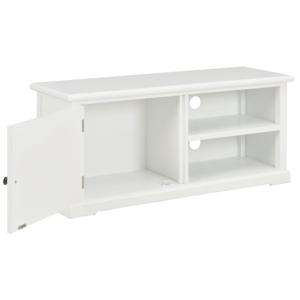 Móvel de TV 90x30x40 cm madeira branco
