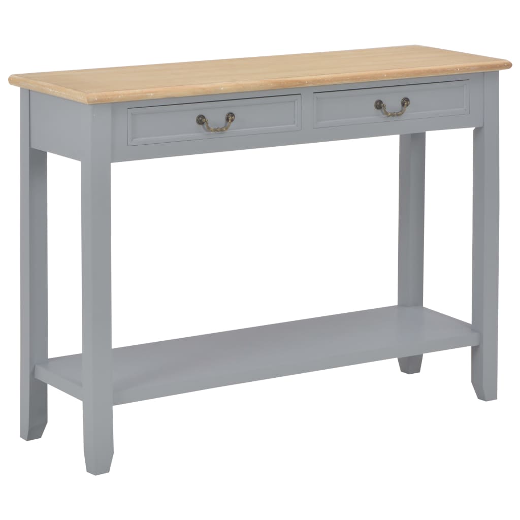 Mesa consola 110x35x80 cm madeira branco
