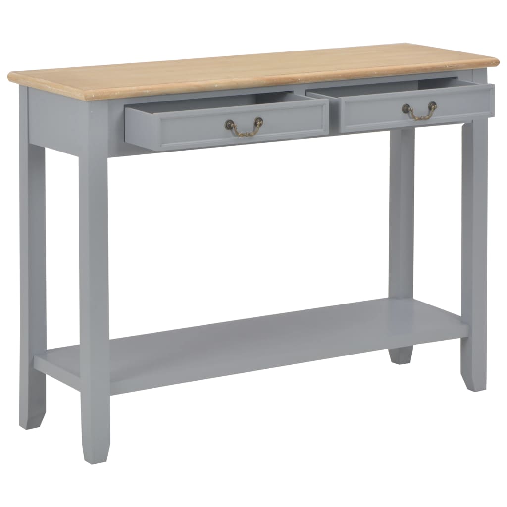 Mesa consola 110x35x80 cm madeira branco