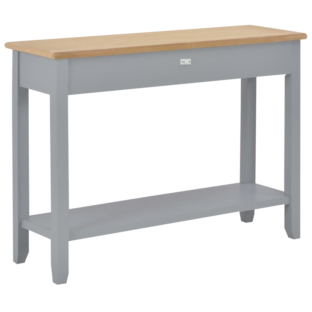 Mesa consola 110x35x80 cm madeira branco