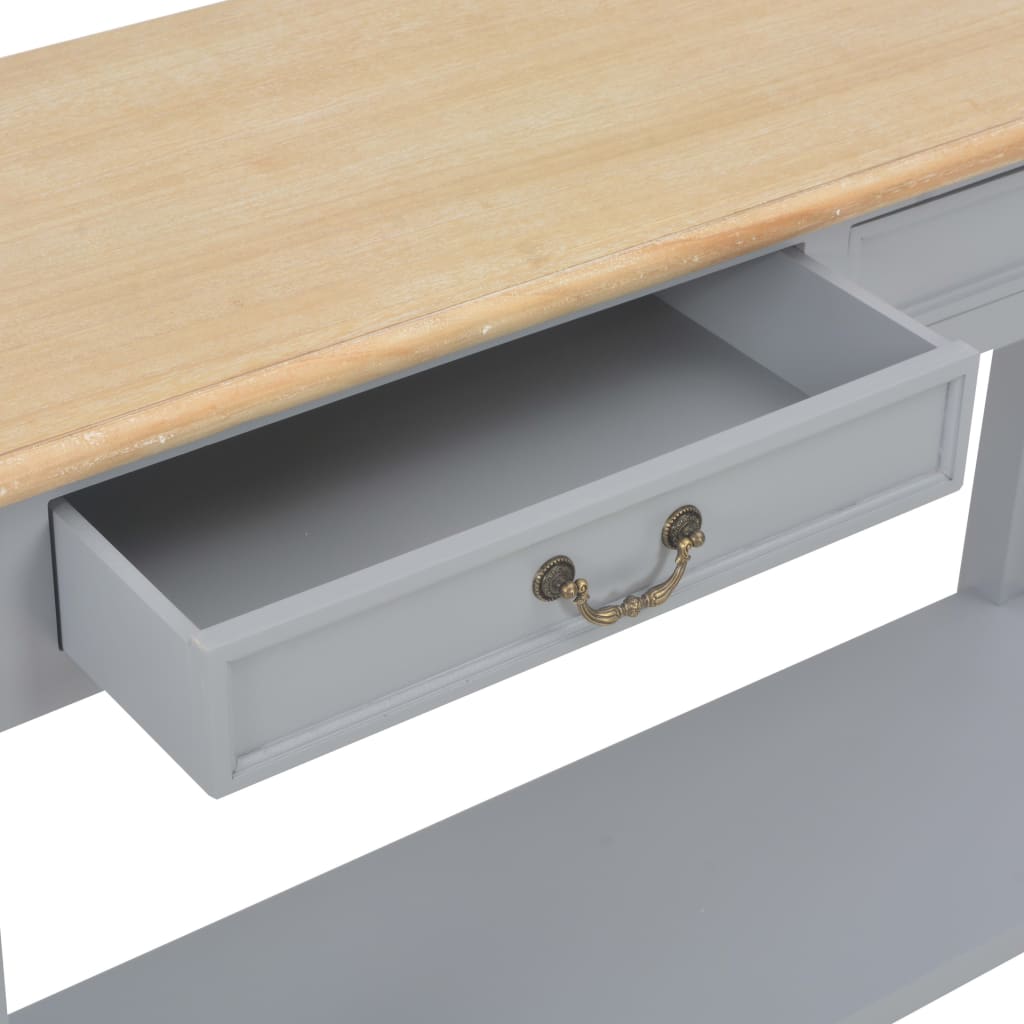 Mesa consola 110x35x80 cm madeira branco