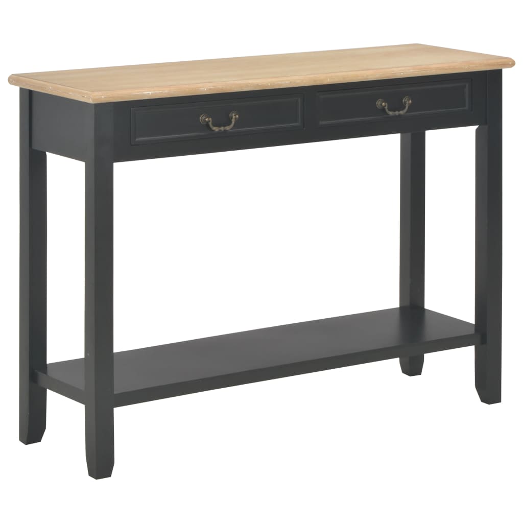 Mesa consola 110x35x80 cm madeira branco